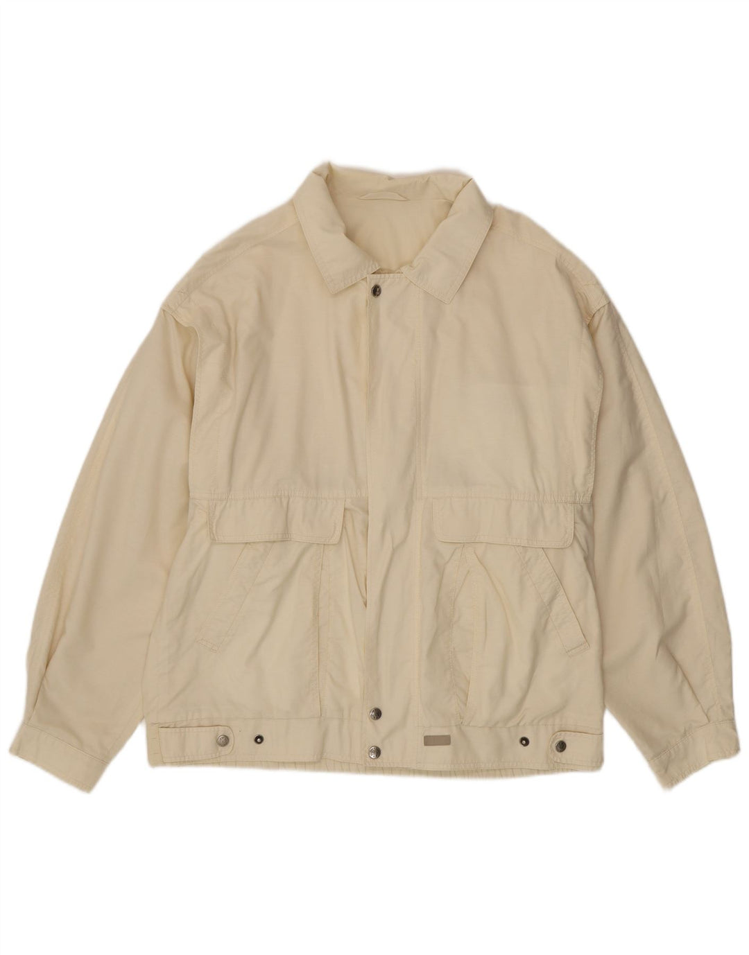 Melka Bomberjakke til mænd EU 50 Large Off White Bomuld