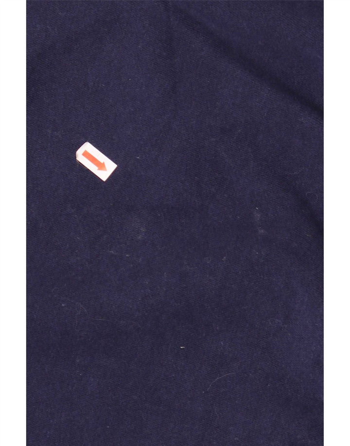 Fila Herre grafisk sweatshirt Jumper IT 50 Medium Navy Blue Colourblock