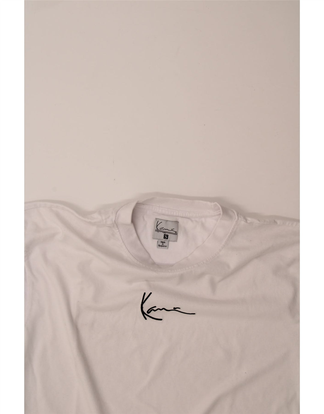 KARL KANI Mens Graphic T-Shirt Top Small White Cotton Vintage Karl Kani and Second-Hand Karl Kani from Messina Hembry 