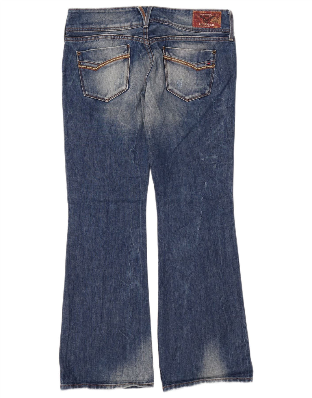 Tommy Hilfiger Dame Bootcut Jeans W30 L32 Blå Bomuld