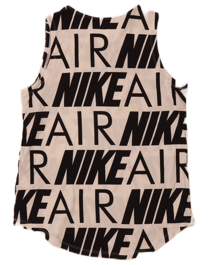 NIKE piger grafisk vest top 13-14 år XL hvid bomuld