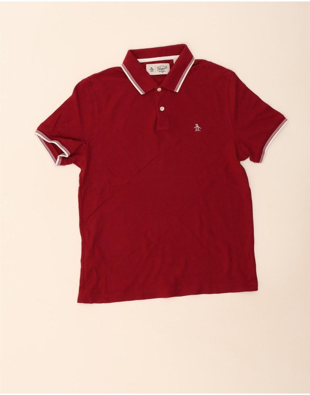 Penguin Herre Polo Shirt Lille Bourgogne Bomuld