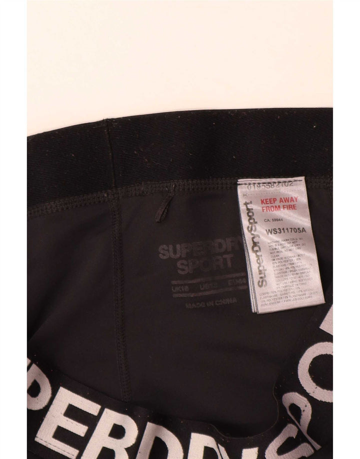 Superdry Grafiske Leggings til kvinder UK 18 XL sort polyester