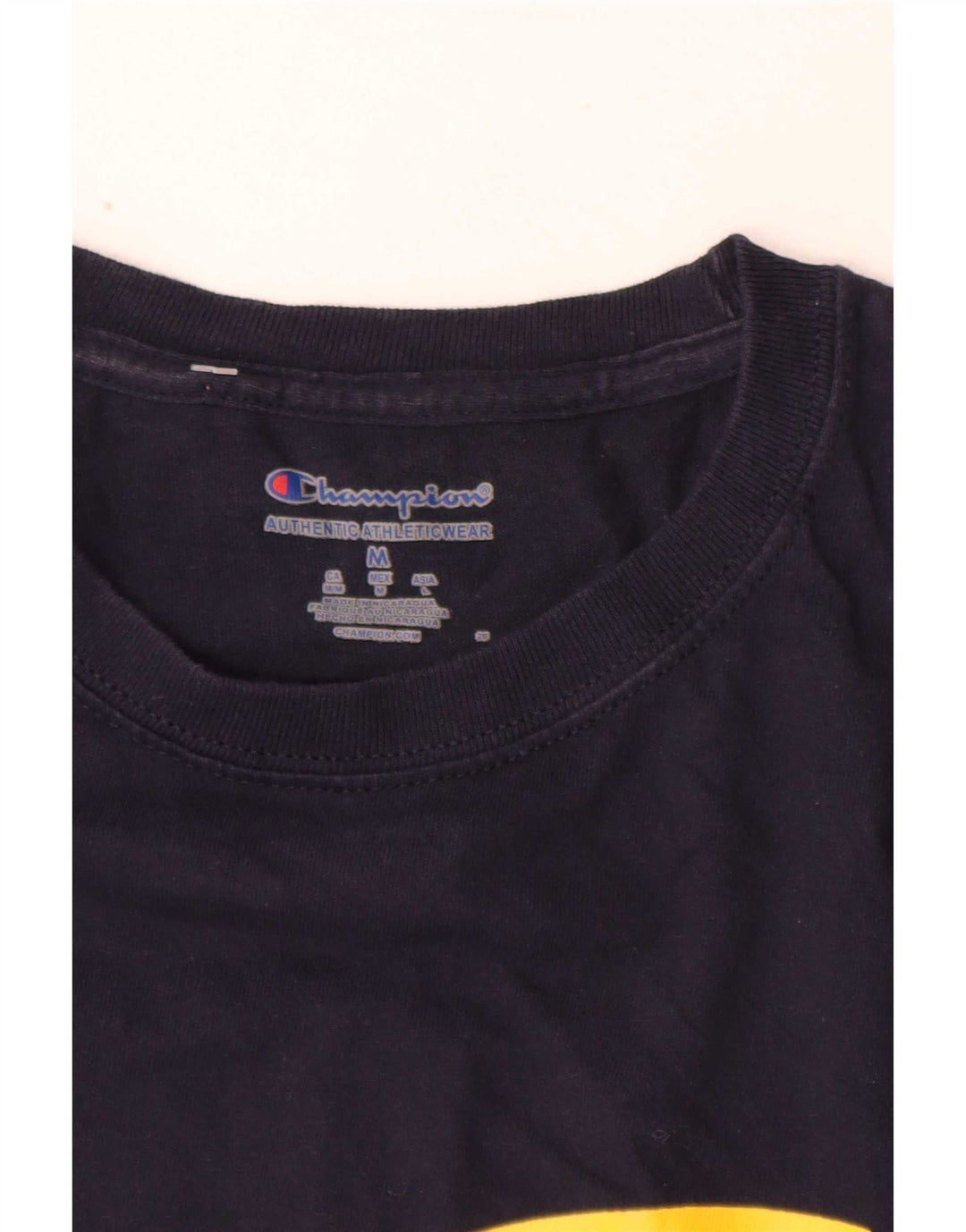 Champion Herre Toledo Rockets Grafisk T-Shirt Top Medium Navy Blue