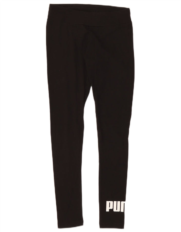 Puma Grafiske Leggings til kvinder UK 10 Lille Sort