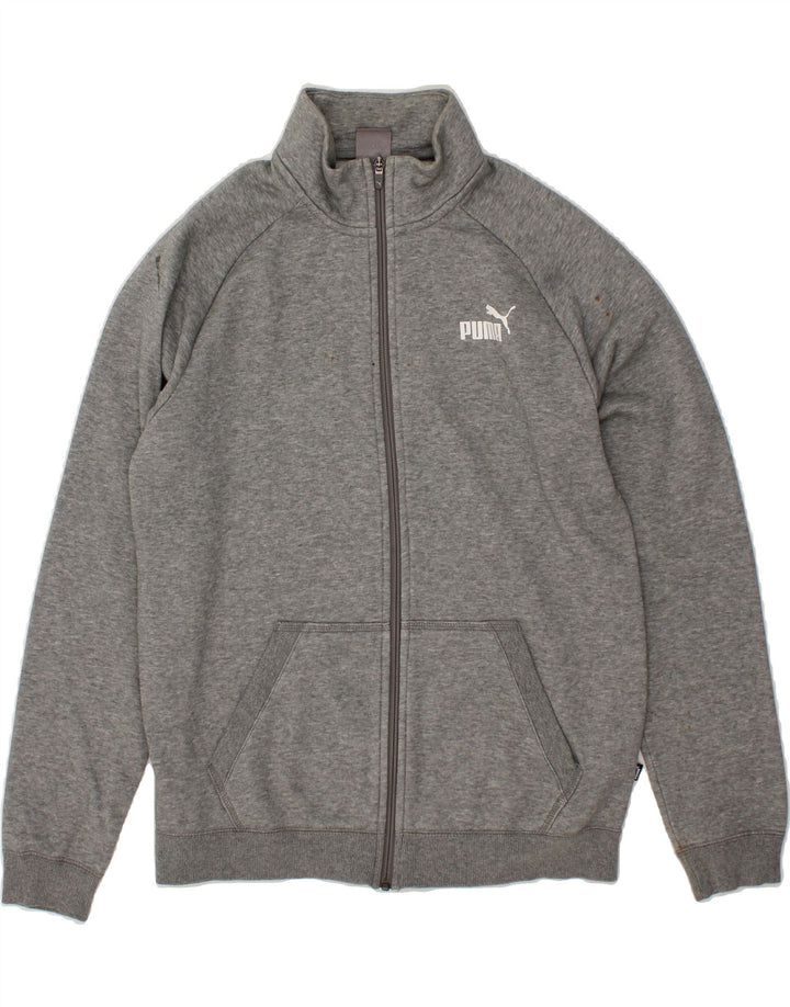 PUMA Mens Tracksuit Top Jacket Medium Grey Cotton Vintage Puma and Second-Hand Puma from Messina Hembry 