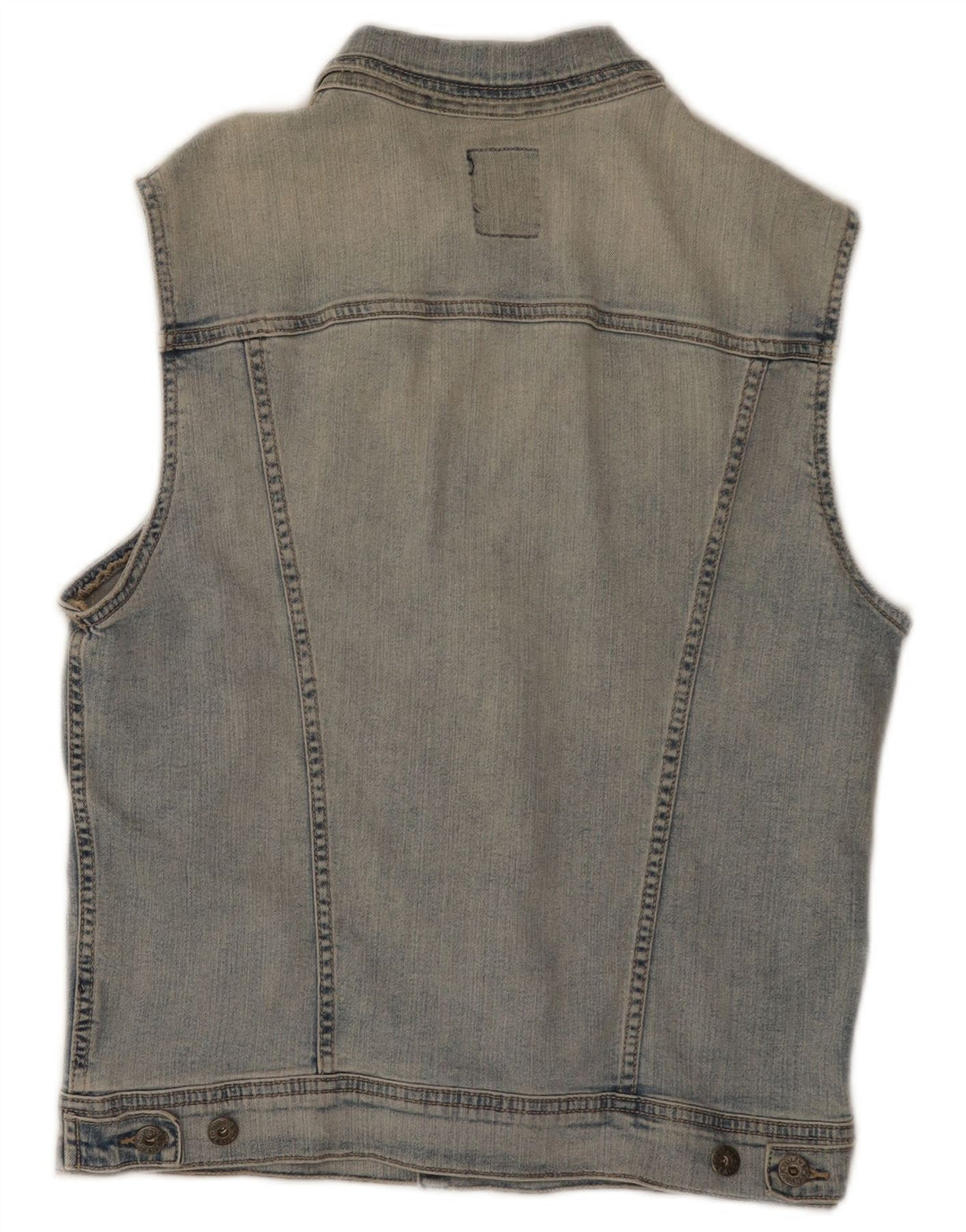 Rifle Herre Denim Gilet UK 38 Medium Blue Cotton