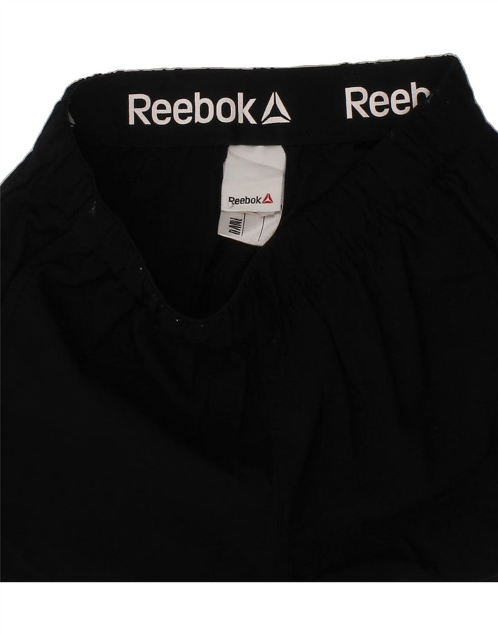 REEBOK Girls Sport Shorts 7-8 Years Black Polyester Vintage Reebok and Second-Hand Reebok from Messina Hembry 