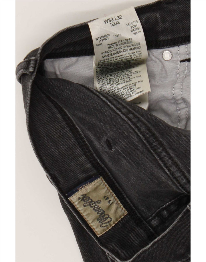 Wrangler Herre Texas Straight Jeans W33 L32 Grå Bomuld