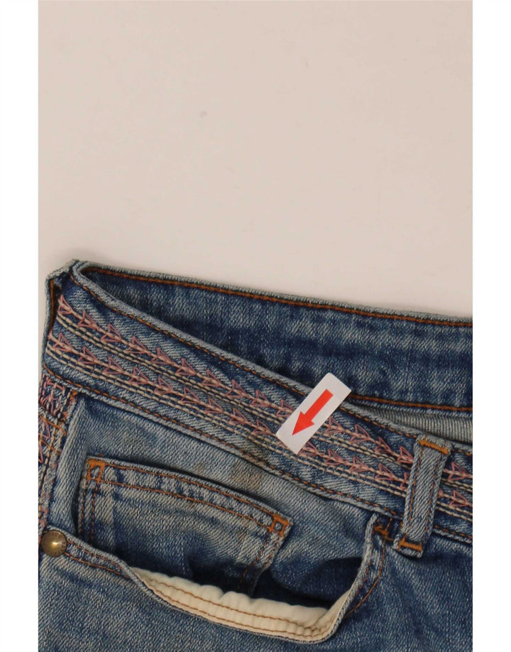 Fat Face Dame Denim Shorts UK 10 Small W30 Blue Cotton