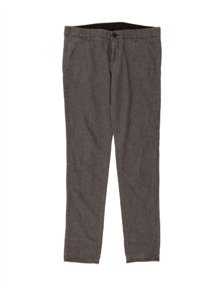 GAS Mens Slim Chino Trousers W30 L34 Grey Cotton Vintage Gas and Second-Hand Gas from Messina Hembry 