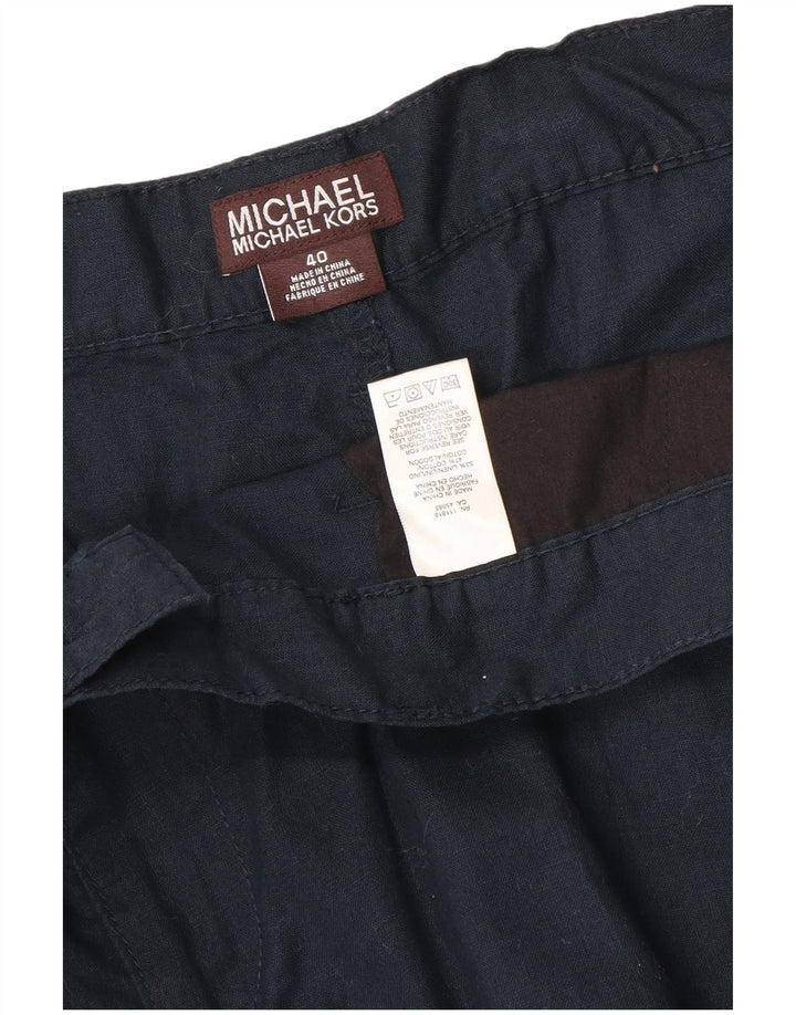 Michael Kors Herre Cargo Shorts W40 XL Navy Blue Linen