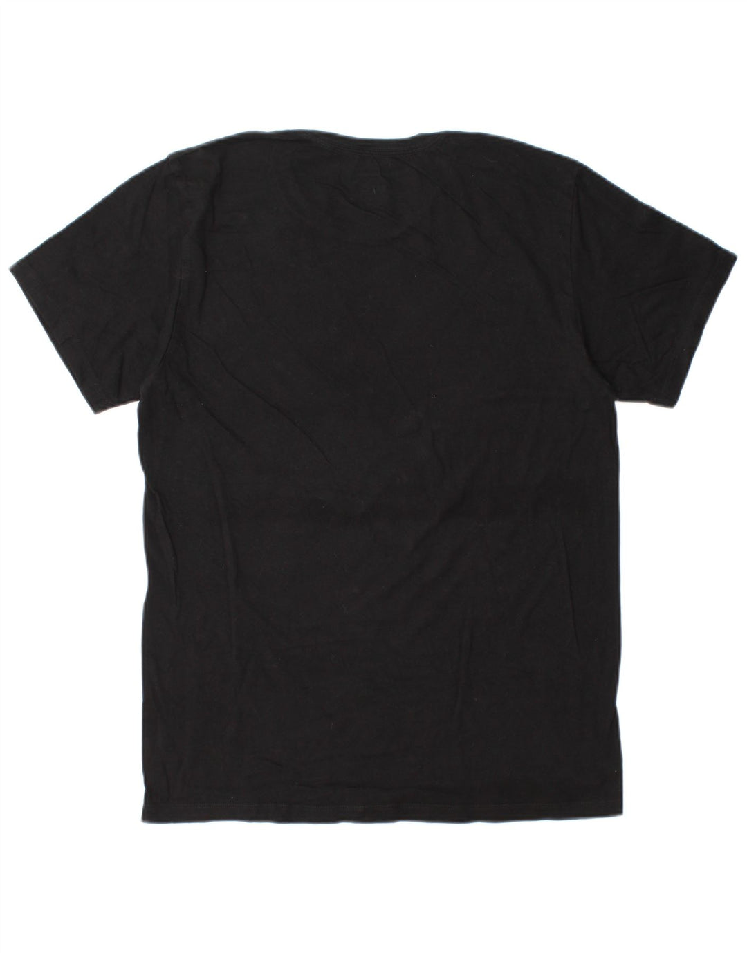 CALVIN KLEIN Herre T-Shirt Top Medium Sort Bomuld