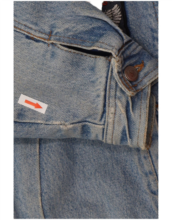 POP 84 Herre Denim Sherpa Jacket UK 38 Medium Blue