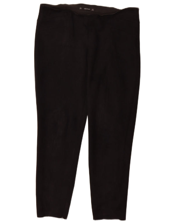 Zara Dame Slim Casual Bukser XL W34 L26 Sort