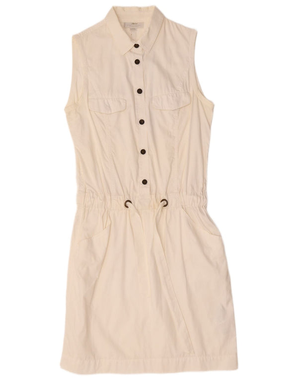 Marlboro Classics Dame Ærmeløs Pullover Shirt Dress IT 42 Medium White