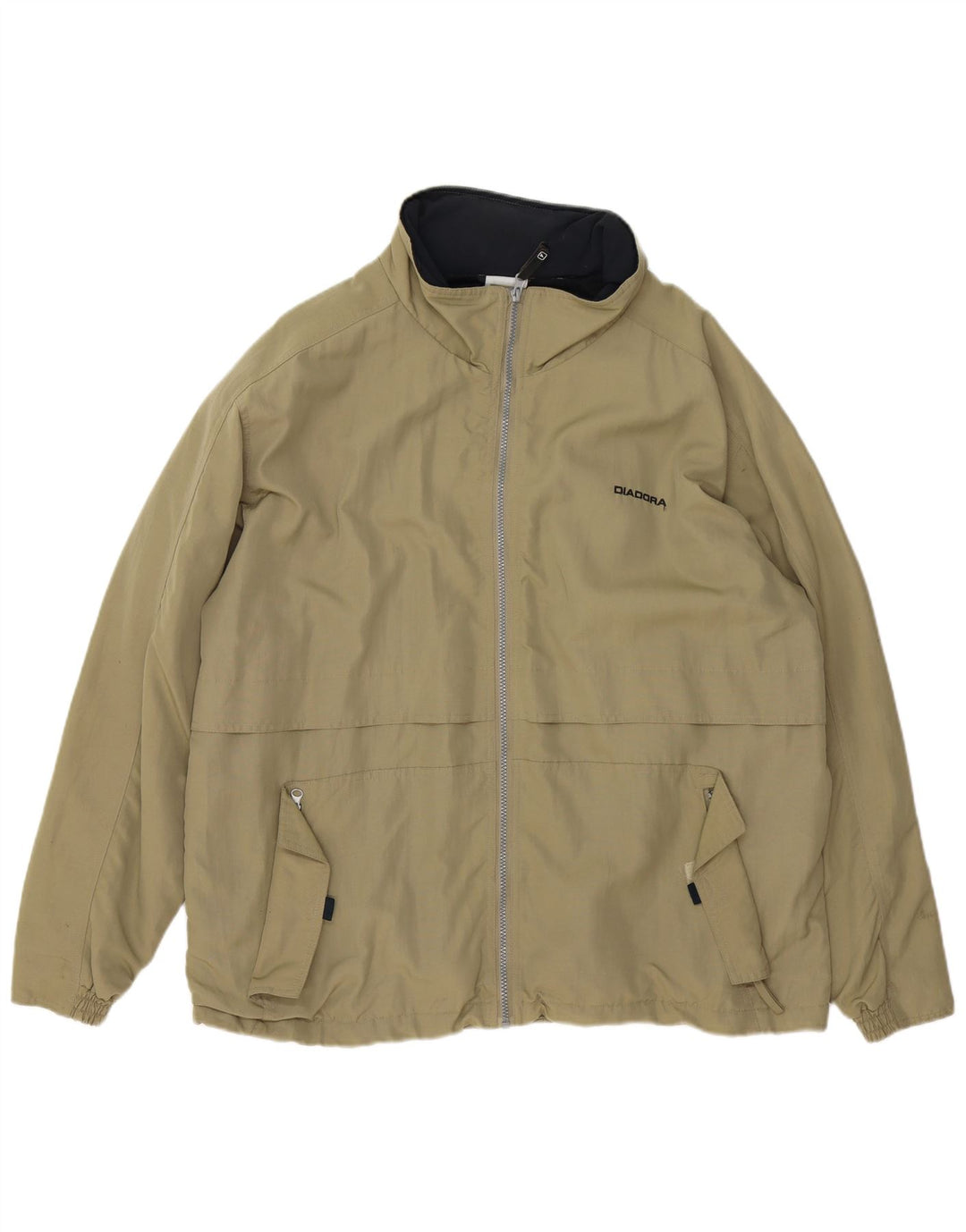 DIADORA Herre Loose Fit regnjakke UK 38 Medium Khaki Polyamid