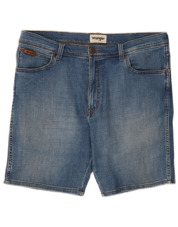 Wrangler Herre Texas Denim Shorts W34 Large Blue Cotton