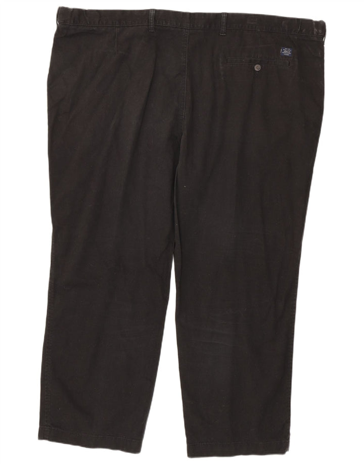Marks & Spencer Herre Regular Fit Chinobukser W50 L29 Sort bomuld