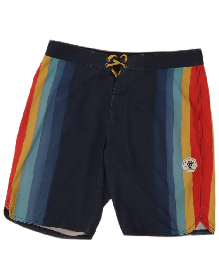 Vissla Badeshorts til mænd Medium Flerfarvet Stribet Cotton Beach