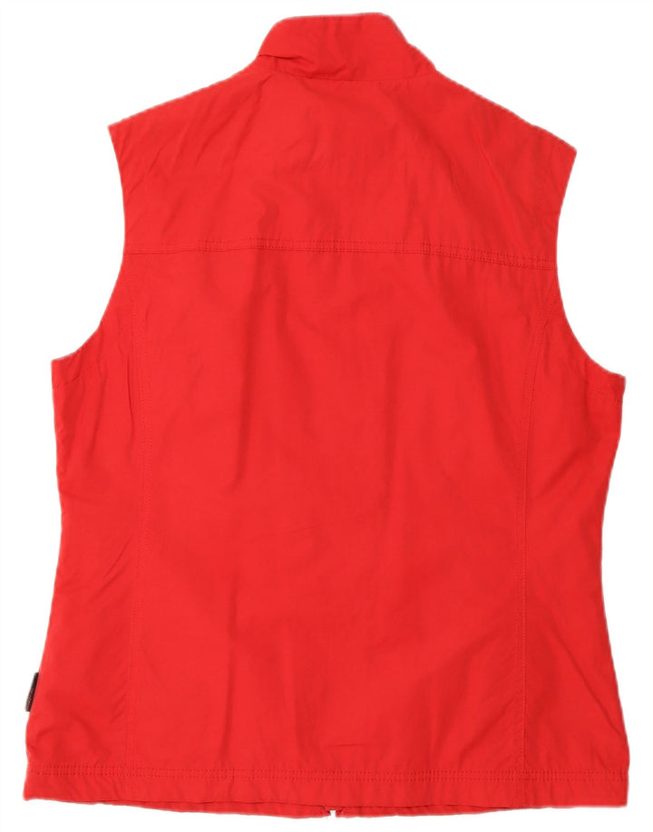 INVICTA Dame Gilet UK 16 Stor Rød Bomuld