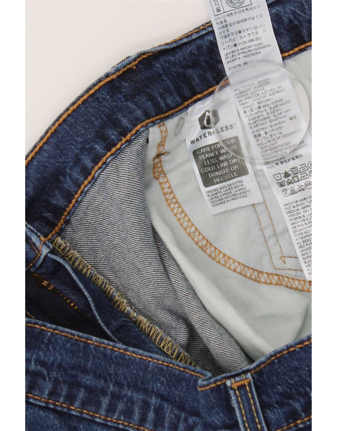 Levi's Herre 505 Straight Jeans W40 L22 Blå Bomuld