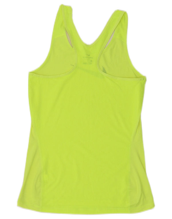 Nike Dame Dri Fit Grafisk Vest Top UK 12 Medium Gul
