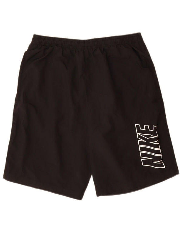 Nike drenge Dri Fit grafiske sportsshorts 13-14 år XL sort polyester
