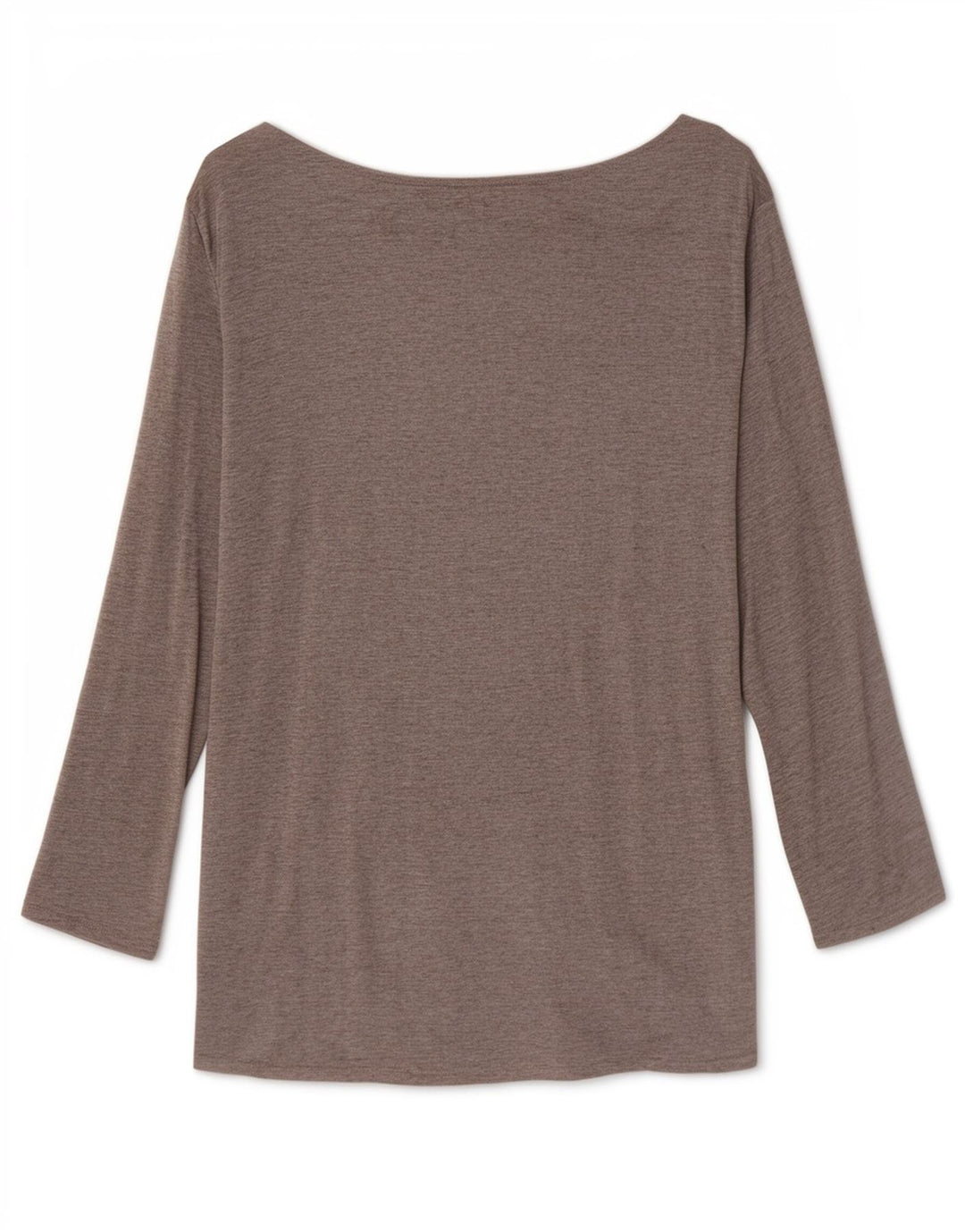 Massimo Dutti Dame Top 3/4 ærmer UK 12 Medium Grey Viscose