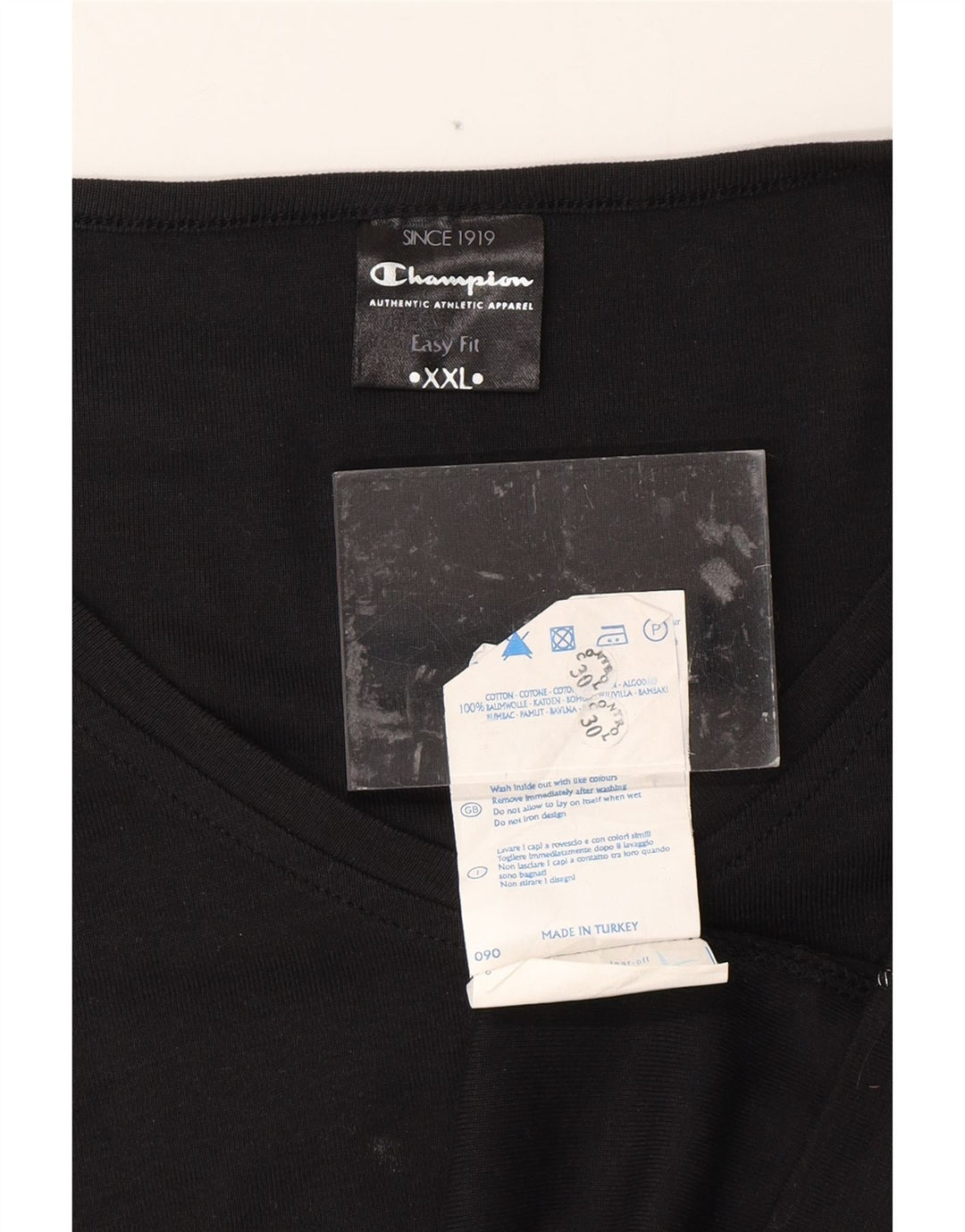 CHAMPION Dame Easy Fit Vest Top UK 20 2XL Sort Bomuld