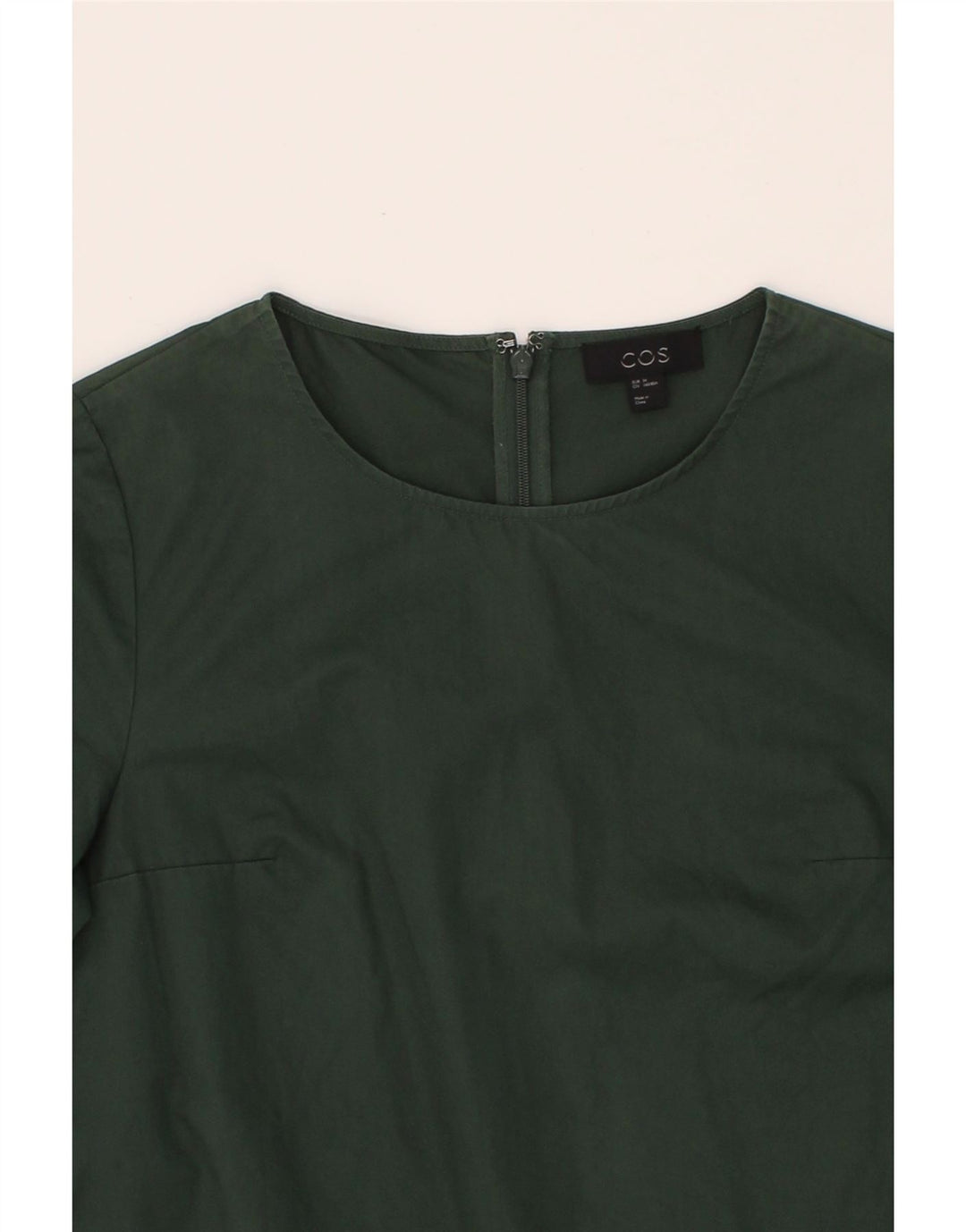 COS Womens Sheath Dress EU 34 XS Green Cotton Vintage Cos and Second-Hand Cos from Messina Hembry 