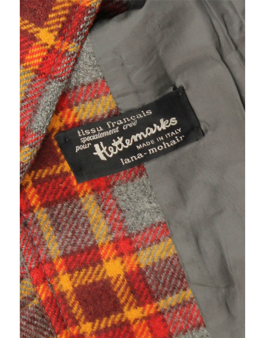 Hettemarks Dame 2 Button Blazer Jacket UK 12 Medium Multicolored Check
