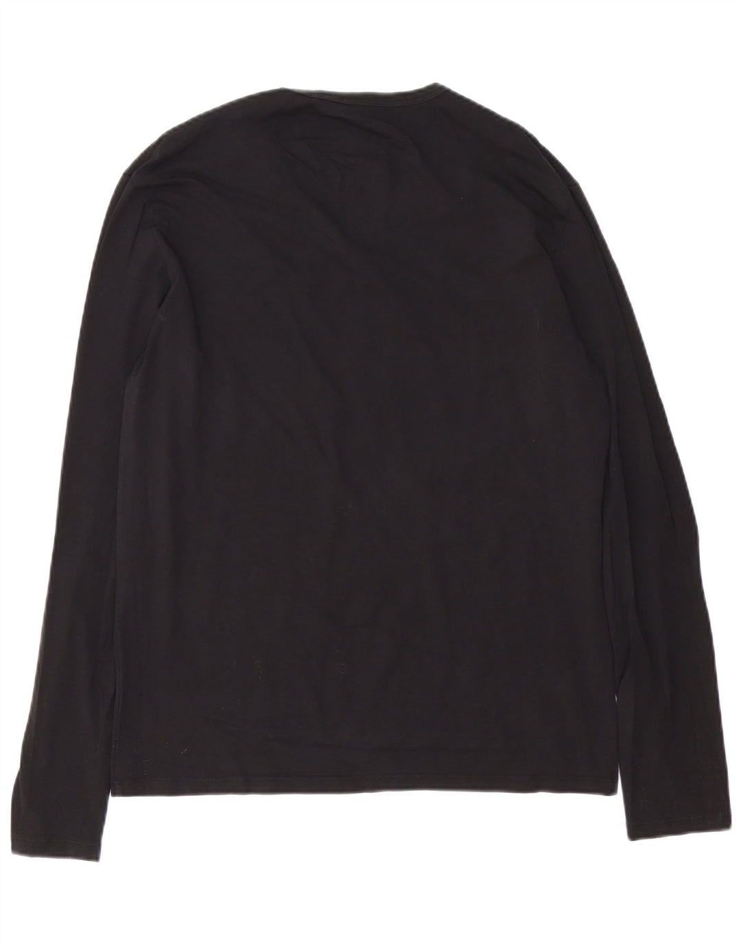 Guess Herre grafisk top langærmet XL sort bomuld