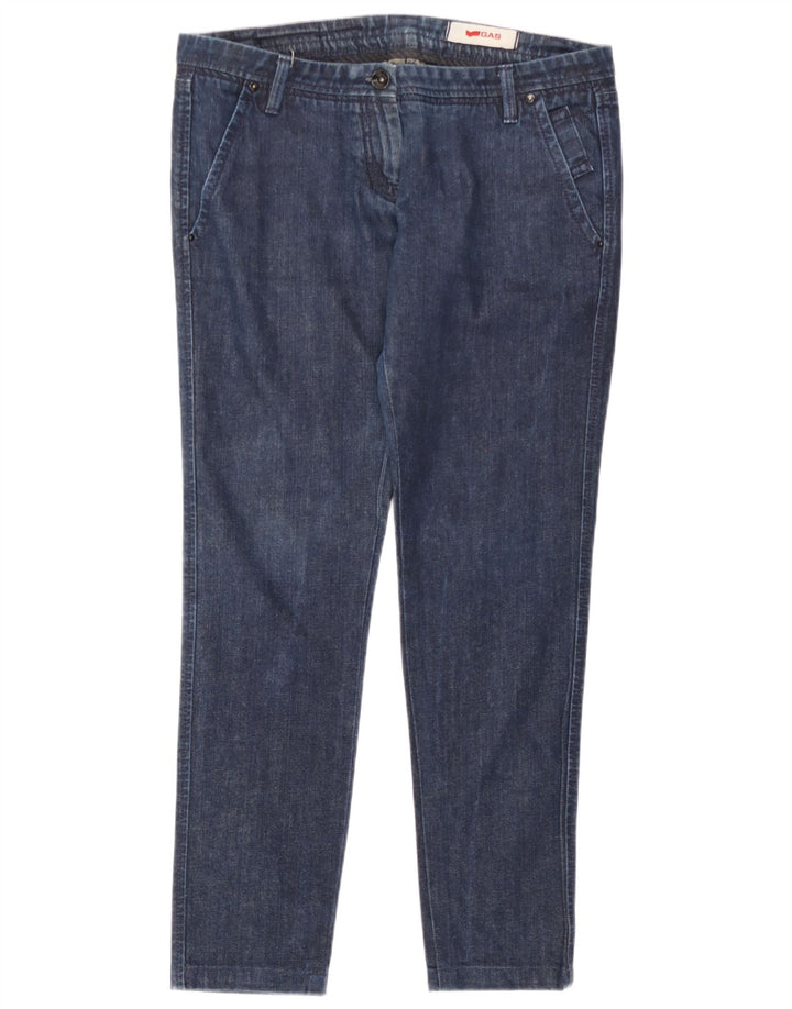 Gas Dame Slim Jeans W30 L29 Marineblå Bomuld