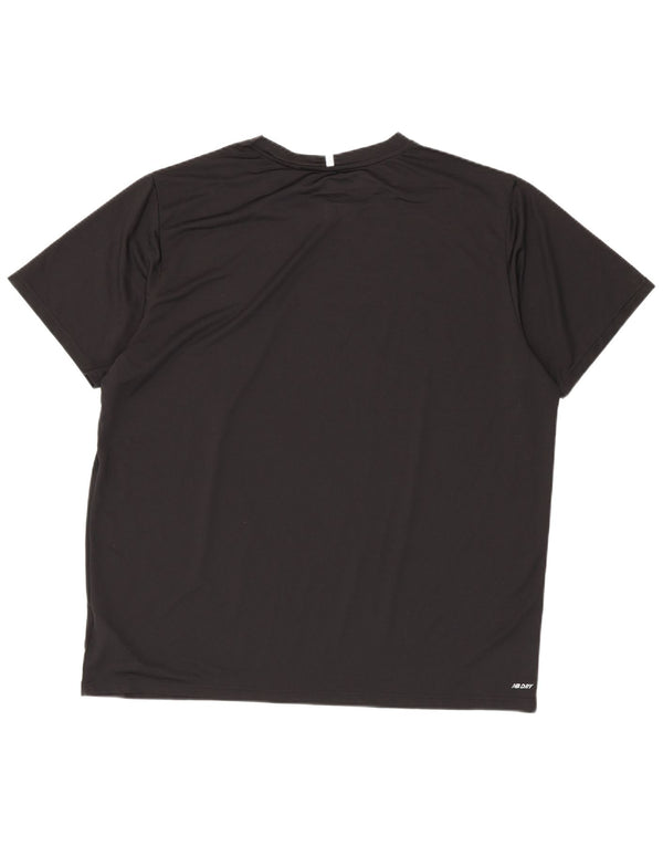 New Balance Herre T-Shirt Top 2XL Sort Polyester