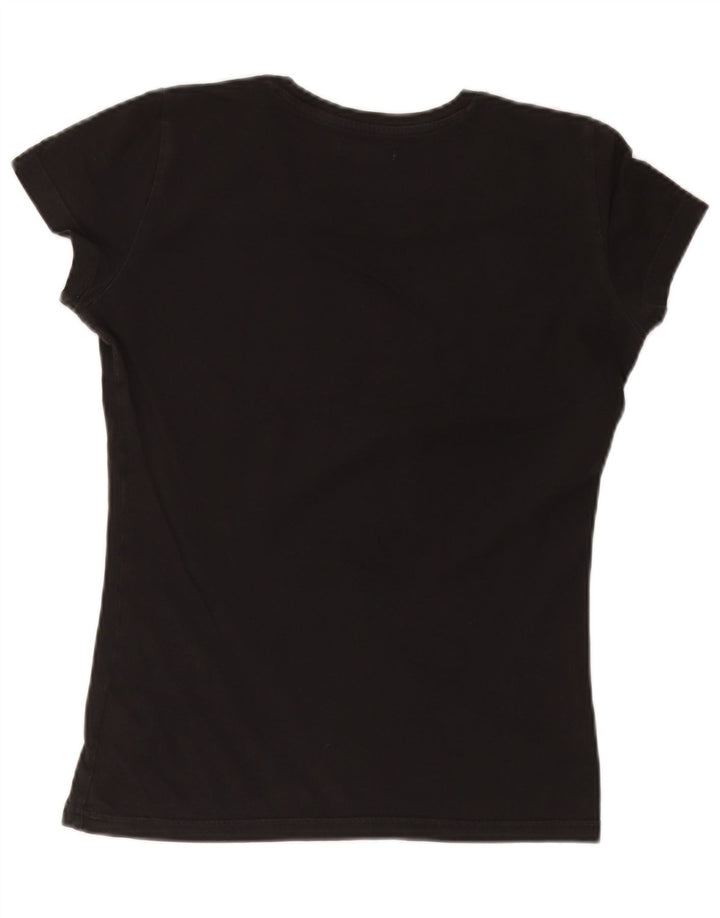 Adidas Dame Grafisk T-Shirt Top EU 36 Lille Sort