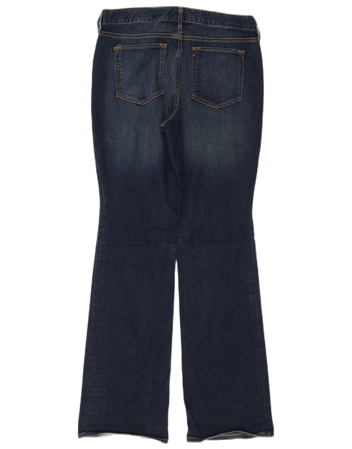 EDDIE BAUER Dame Curvy Bootcut Jeans US 8 Medium W34 L32 Navy Blue