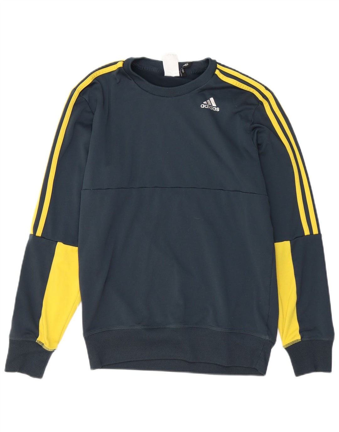 ADIDAS Herre Climalite Sweatshirt Jumper Lille Grøn Colourblock Polyester