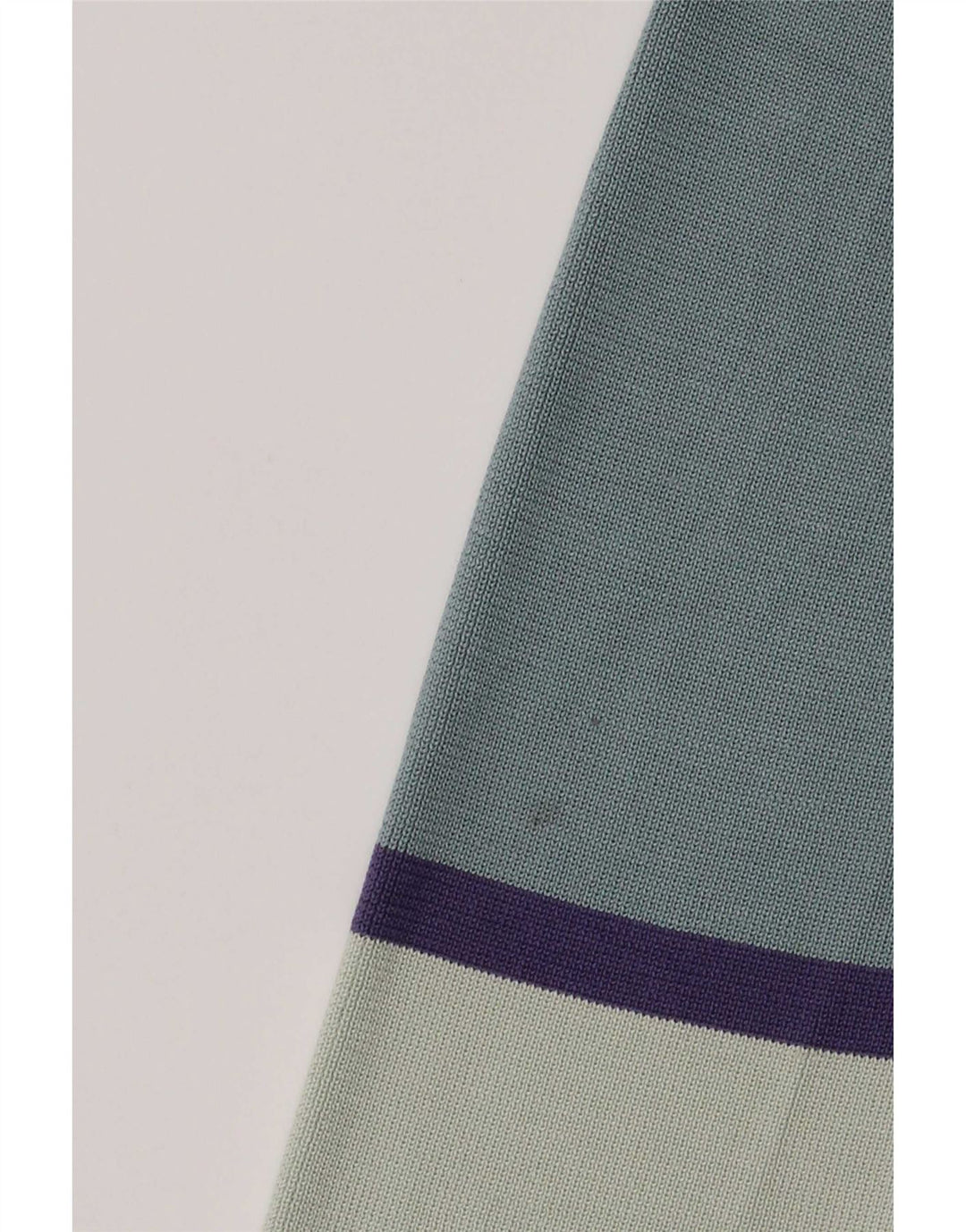 Marks & Spencer Dame Cardigan Sweater UK 16 Large Blue Colourblock Silke