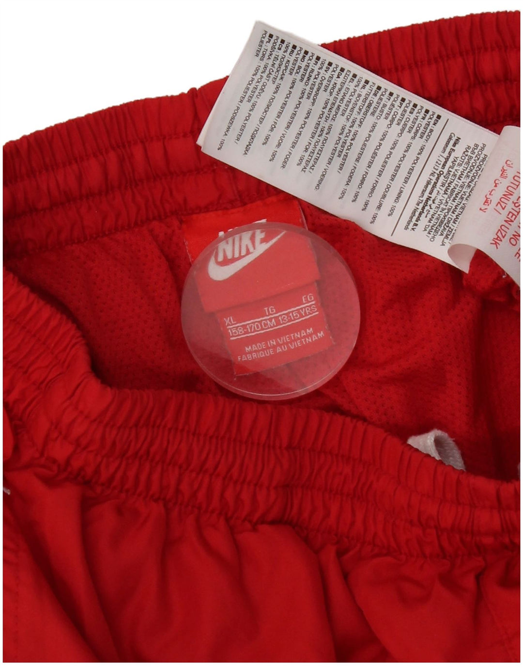 Nike drenge grafiske sportsshorts 13-14 år XL rød polyester