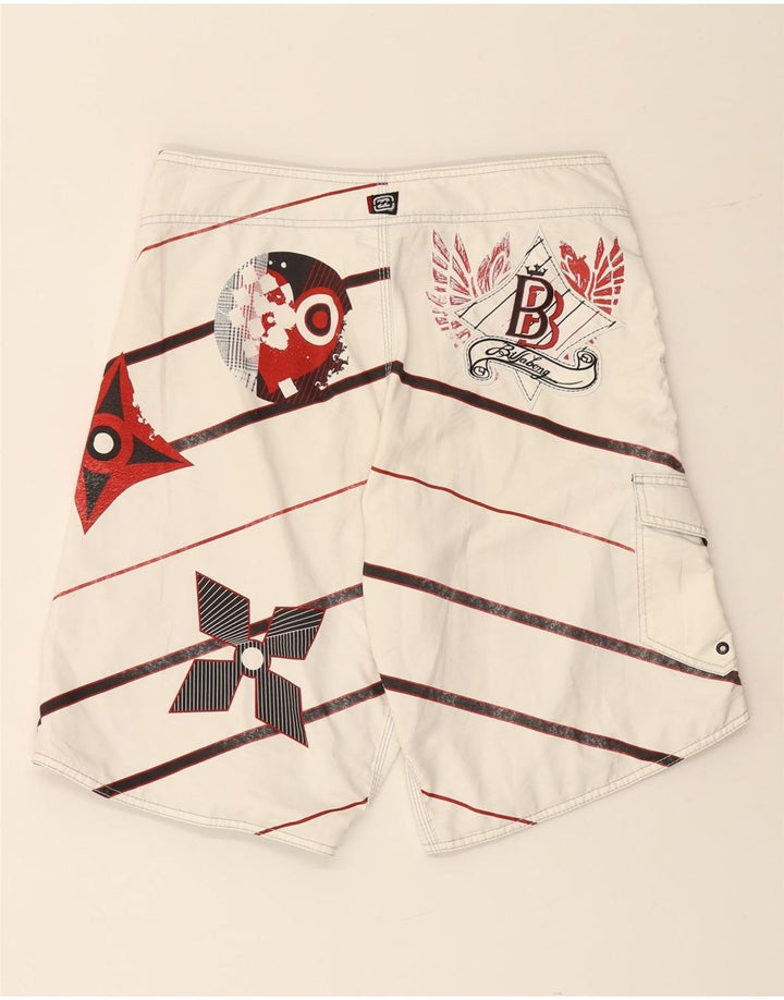 BILLABONG Grafiske badeshorts til mænd Medium Off White stribet