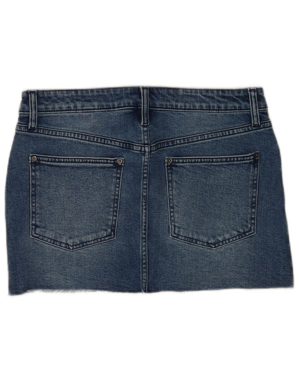 Jack Wills Dame Denim Nederdel UK 12 Medium W30 Blå Bomuld