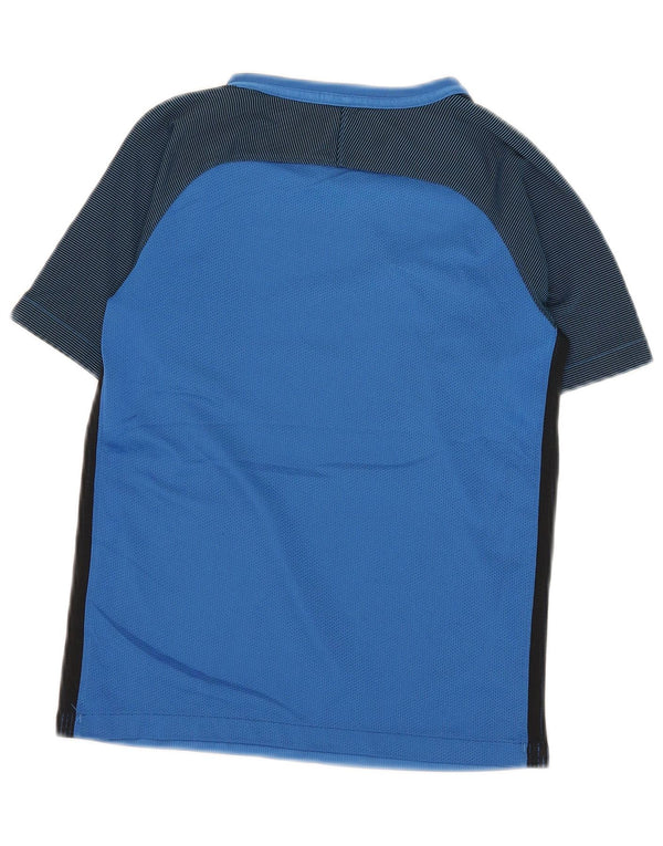 Nike Boys Dri Fit T-Shirt Top 10-11 år Medium Blue Colourblock