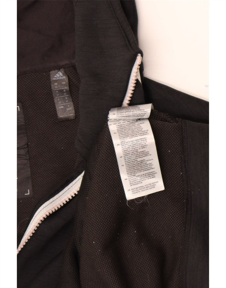 Adidas Dame Hættetrøje Sweater UK 16 Stor Sort Polyester