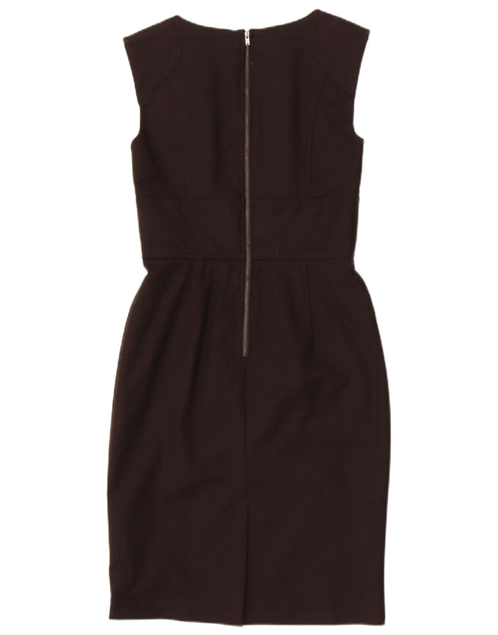 French Connection Kvinders Ærmeløs Skede Kjole UK 12 Medium Sort Bomuld