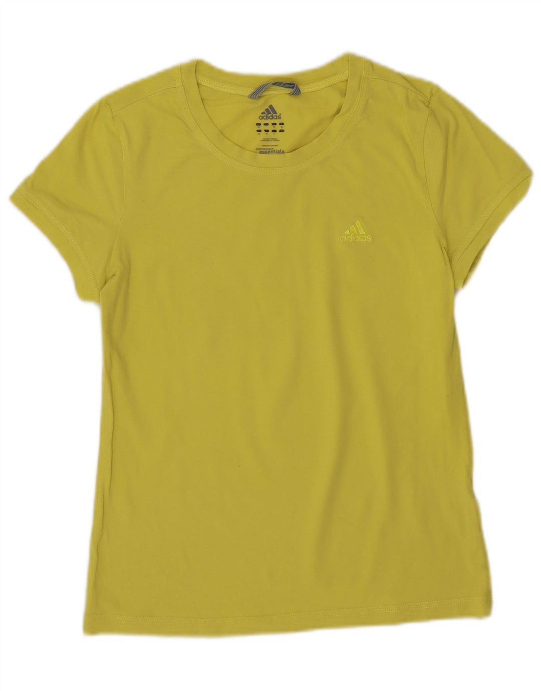 Adidas T-Shirt Top UK 12 Medium Gul