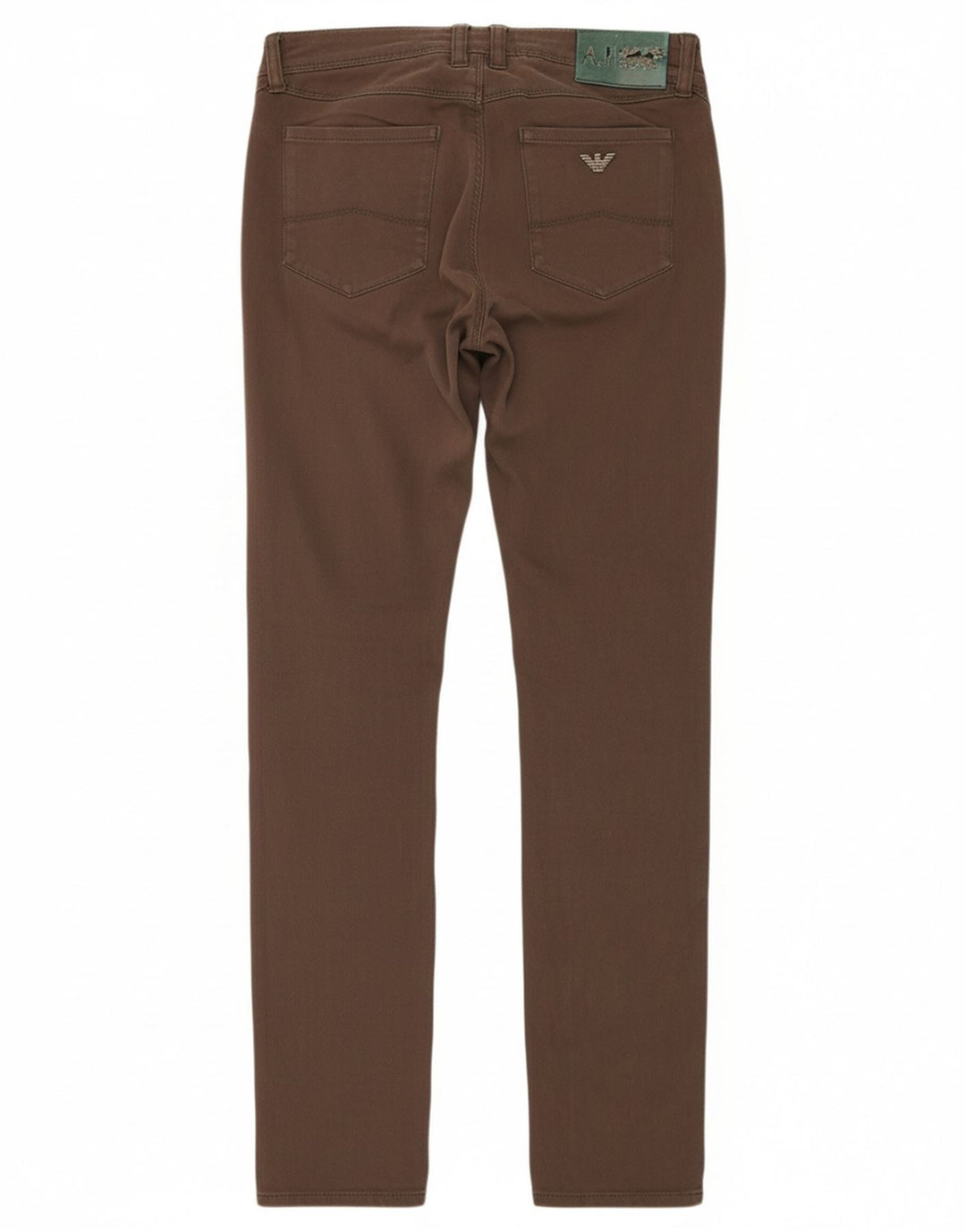 ARMANI JEANS Womens Straight Jeans W26 L31 Brown Cotton