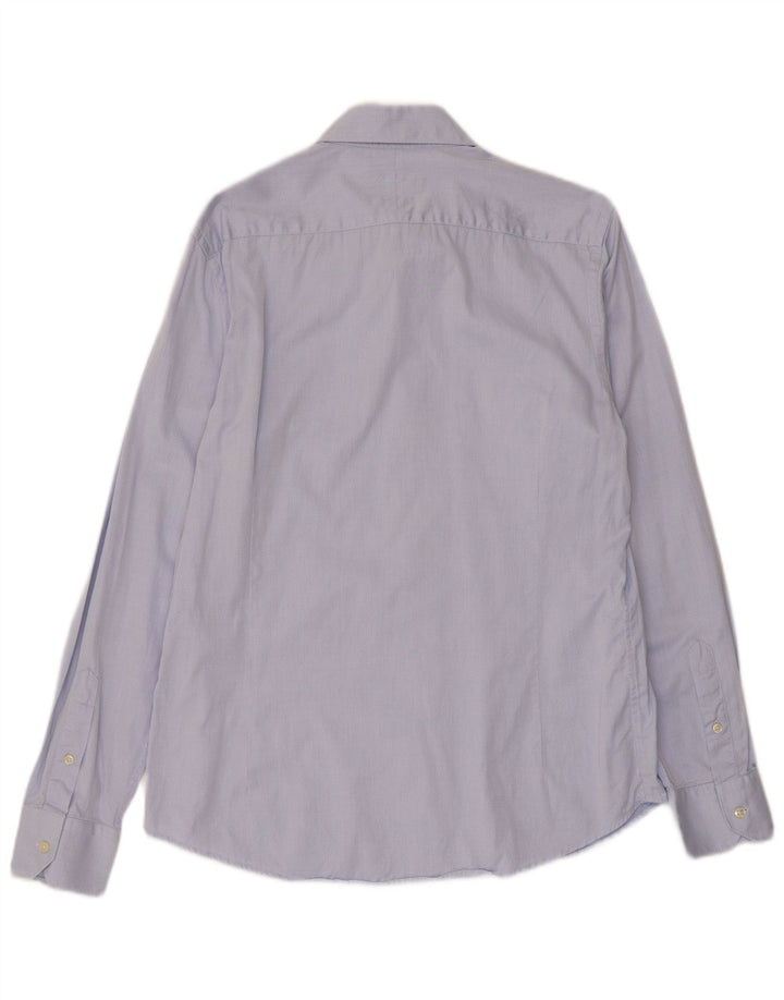 Massimo Dutti Herreskjorte str. 41 Medium Blue Argyle/Diamond