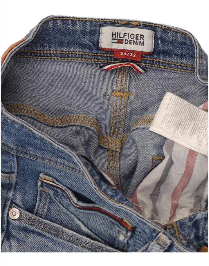 TOMMY HILFIGER Dame Bootcut Jeans W34 L32 Blå Bomuld