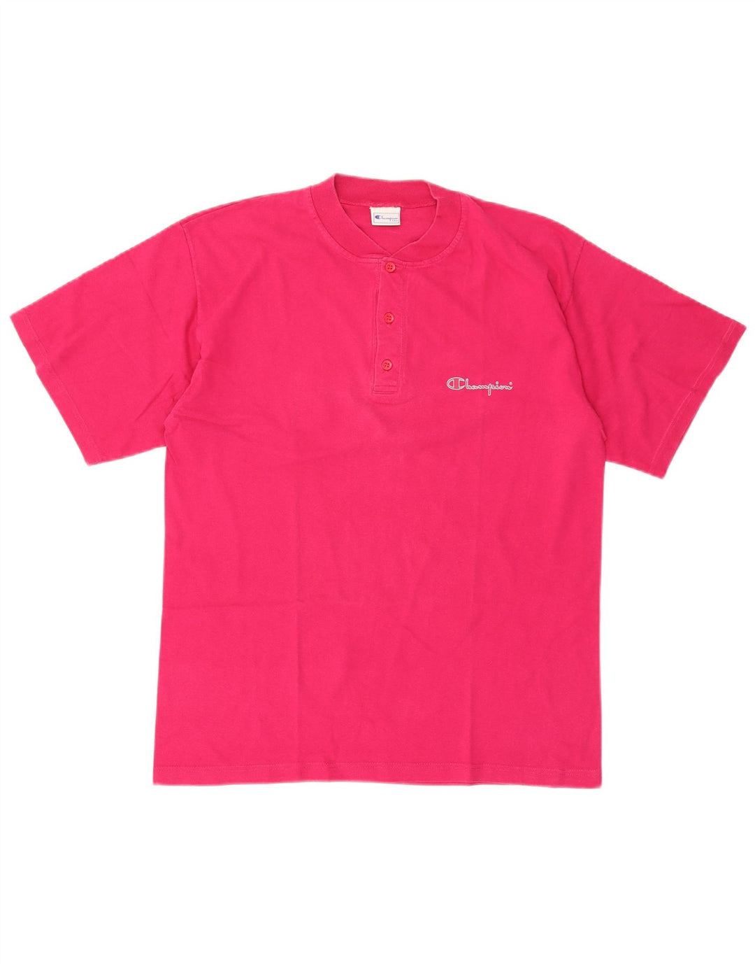 Champion Herre T-Shirt Top Stor Pink Bomuld